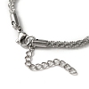 304 Stainless Steel Link Chain Bracelets & Necklaces SJEW-F220-01B-P-3