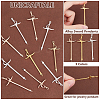 48Pcs 3 Colors Alloy Sword Pendants FIND-UN0003-12-5
