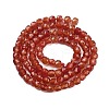 Natural Red Agate Beads Strands G-H042-A49-02-3