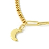 Golden Brass Charm Bracelets BJEW-JB10021-02-3