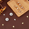 4Pairs 2 Colors 925 Sterling Silver Ear Nuts STER-BBC0007-58-4