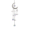 Hollow Moon Alloy Hanging Ornaments HJEW-TA00200-1