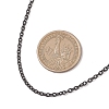 2.5MM 304 Stainless Steel Textured Cable Chain Necklaces for Women Men NJEW-JN05819-01-3