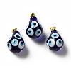 Handmade Evil Eye Lampwork Pendants LAMP-F026-04F-1