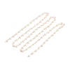 Handmade Natural Freshwater Pearl Beaded Chains AJEW-JB01088-01-3