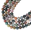 Natural Indian Bloodstone Beads Strands G-AR0002-35-1