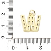 Brass Micro Pave Cubic Zirconia Pendants KK-V014-01G-23-3
