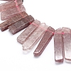 Natural Strawberry Quartz Beads Strands G-L551B-05B-2