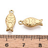 304 Stainless Steel Fish Charms STAS-T069-06G-3