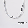 Hip-hop Brand Shiny Brass Crystal Rhinestone Collar Necklaces for Men AO0878-1