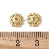 Flower Brass Bead Caps KK-F892-34G-03-2
