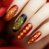 Stainless Steel DIY Nail Art Templates MRMJ-WH0092-203-4
