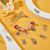 32Pcs 4 Styles  Tibetan Style Alloy European Dangle Charms FIND-UN0015-62-2