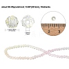 10 Strands Transparent Gradient Color Glass Beads Strands GLAA-CJ0002-09C-2