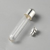 Clear Glass Tube Wish Bottle Pendants FIND-WH0002-46A-2