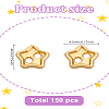 150Pcs 2-hole Alloy Buttons BUTT-LP0001-08-2
