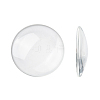 Transparent Glass Cabochons X-GGLA-R026-35mm-1