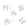 6Pcs 925 Sterling Silver Hollow Initial Beads STER-TA0001-53M-2