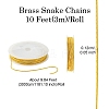 Brass Snake Chains CHC-YW0002-01S-3