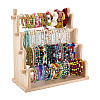4-Tier Wood Bracelet Organizer Display Stands BDIS-WH0010-16C-1