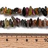 Natural Multicolor Tourmaline Chips Beads Strands F082-01-5