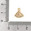 Brass Micro Pave Cubic Zirconia Pendants KK-R219-36B-G-3