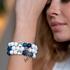 160Pcs 2 Colors Tibetan Style Alloy European Beads FIND-DR0002-29-5