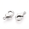Brass Lobster Claw Clasps KK-YW0004-01B-P-2