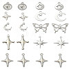 20Pcs 9 Styles Rack Plating Alloy Pendantss FIND-YW0005-18-1