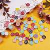 120Pcs 12 Colors Golden Plated Alloy Charms ENAM-SZ0001-64G-4