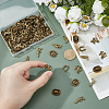 120Pcs 6 Styles Tibetan Style Alloy Pendants FIND-HS0002-13B-3