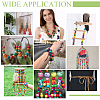 4 Colors Wood Large Hole Beads WOOD-FG0001-52-6