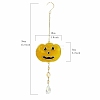 Halloween Pumpkin Alloy & Iron & Eanmel Wind Chime PW-WG7D2C1-02-1