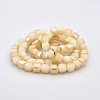 Half Rainbow Plated Imitation Jade Glass Faceted Cube Beads Strands GLAA-A031-8mm-HR04-2