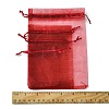 30Pcs 4 Styles Rectangle Organza Bags Jewellery Storage Pouches Wedding Favour Party Mesh Drawstring Gift OP-FS0001-01A-8