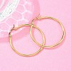 Ion Plating(IP) 304 Stainless Steel Hoop Earrings EJEW-N0016-11G-F-2