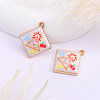 Alloy Enamel Pendants PW-WGD0087-05-1