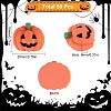50Pcs Pumpkin Opaque Resin Cabochons RESI-SC0003-34-2