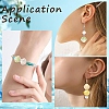 40Pcs 4 Colors Shell Shape Handmade Porcelain Beads PORC-YW0001-20-6