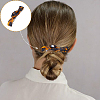 6Pcs 6 Styles Acetic Acid and Iron Snap Hair Clips PHAR-GA0001-02-5