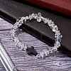 Natural Quartz Crystal Chips Stretch Bracelets for Women Men BJEW-JB11341-10-1