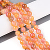 Dyed Natural White Jade Beads Strands G-T139-8mm-60-11-1