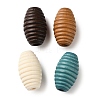 Spray Painted Wooden European Beads WOOD-A029-04-1