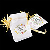 Flower Thank You Polyester Satin Storage Drawstring Bags ABAG-TAC0005-09B-4