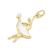 Brass Enamel Pendants LS-KK-CBA3F25-08G-01-2
