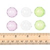 50Pcs 3 Colors Transparent Acrylic Bead Caps OACR-FS0002-45-5