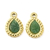 Natural African Jade Teardrop Charms STAS-J401-VC668-1