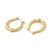 304 Stainless Steel Hoop Earrings for Women EJEW-B054-13G-2