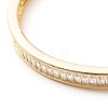 Clear Cubic Zirconia Hinged Bangle BJEW-B054-29G-3