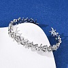 Brass Cuff Bangles for Women BJEW-F514-02P-3